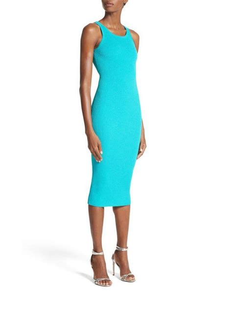 michael kors zipper sleeve dress|Michael Kors midi dresses.